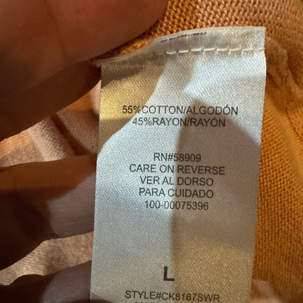 Copper Key Warm Coral Knit Top - Picture 4 of 4